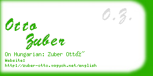 otto zuber business card